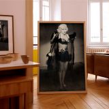 Marilyn Monroe in Sheer Lace - Classic 1950s Hollywood Lingerie Photo canvas wall art - Image 8