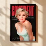 Marilyn Monroe in White Dress - Confident Glamour Pose canvas wall art - Image 2