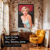 Marilyn Monroe in White Dress - Confident Glamour Pose canvas wall art - Image 3