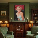 Marilyn Monroe in White Dress - Confident Glamour Pose canvas wall art - Image 5