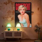Marilyn Monroe in White Dress - Confident Glamour Pose canvas wall art - Image 6
