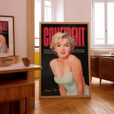 Marilyn Monroe in White Dress - Confident Glamour Pose canvas wall art - Image 8