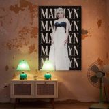 Marilyn Monroe in White Gown - Classic Black and White Glamour canvas wall art - Image 6