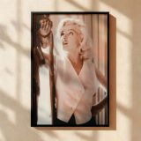 Marilyn Monroe in White Top - Iconic 1950s Glamour Portrait canvas wall art - Image 2
