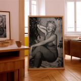 Marilyn Monroe Laughing in Jumpsuit - Vintage Glamour Hollywood Photo canvas wall art - Image 8