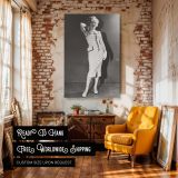 Marilyn Monroe Laughing in Studded Dress - Retro Fashion Glam Shot canvas wall art - Image 3