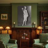 Marilyn Monroe Laughing in Studded Dress - Retro Fashion Glam Shot canvas wall art - Image 5