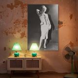 Marilyn Monroe Laughing in Studded Dress - Retro Fashion Glam Shot canvas wall art - Image 6