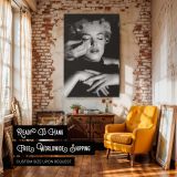 Marilyn Monroe Makeup Portrait - Hollywood Style Close-Up canvas wall art - Image 3