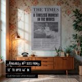Marilyn Monroe Newspaper Style Waves - Vintage Beach Glamour Poster