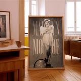 Marilyn Monroe on Globe - Iconic Sheer Gown Vintage Glamour Pose canvas wall art - Image 8