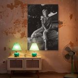 Marilyn Monroe on Rock - Classic 1950s Casual Fashion Pose canvas wall art - Image 6