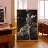 Marilyn Monroe on Rock - Classic 1950s Casual Fashion Pose canvas wall art - Image 8