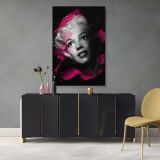 Marilyn Monroe Pink Brush Pop Art - Bold Retro Canvas Wall Decor - Image 7