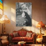 Marilyn Monroe Playing with Dog - Retro Glamour Photo Poster - Image 4
