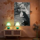 Marilyn Monroe Playing with Dog - Retro Glamour Photo Poster - Image 6