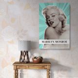 Marilyn Monroe Pop Art with Fur and Pearls - Retro Hollywood Canvas