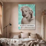 Marilyn Monroe Pop Art with Fur and Pearls - Retro Hollywood Canvas - Image 2