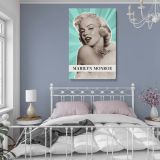 Marilyn Monroe Pop Art with Fur and Pearls - Retro Hollywood Canvas - Image 4