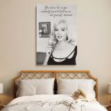 Marilyn Monroe Quote and Portrait - Empowering Vintage Hollywood Canvas - Image 3