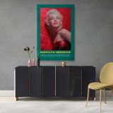 Marilyn Monroe Red Dress Portrait - Framed Vintage Poster Canvas - Image 7