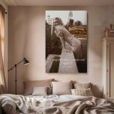 Marilyn Monroe Rooftop Pose - Bold City Photo with Quote Wall Art - Image 2