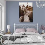 Marilyn Monroe Rooftop Pose - Bold City Photo with Quote Wall Art - Image 4
