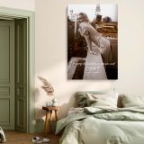 Marilyn Monroe Rooftop Pose - Bold City Photo with Quote Wall Art - Image 6
