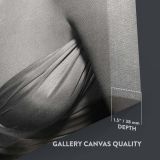Marilyn Monroe Satin Gown and Jewelry - Black and White Hollywood Canvas - Image 9