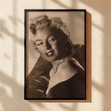 Marilyn Monroe Sepia Toned Glamour - Elegant Woman Portrait canvas wall art - Image 2