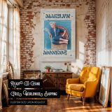 Marilyn Monroe Sipping Cocktail - Relaxed Glamour Scene canvas wall art - Image 3