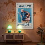 Marilyn Monroe Sipping Cocktail - Relaxed Glamour Scene canvas wall art - Image 6