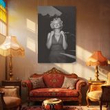 Marilyn Monroe Sleeveless Outfit - Bold Retro Glam Pose in Studio canvas wall art - Image 4