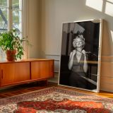 Marilyn Monroe Sleeveless Outfit - Bold Retro Glam Pose in Studio canvas wall art - Image 7
