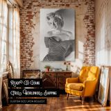 Marilyn Monroe Smiling in Black - Classic Hollywood Portrait canvas wall art - Image 3