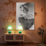 Marilyn Monroe Smiling in Black - Classic Hollywood Portrait canvas wall art - Image 6