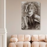 Marilyn Monroe Smiling in Sequin Gown - Retro Glamour Wall Canvas Art - Image 5