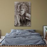 Marilyn Monroe Smiling in Sequin Gown - Retro Glamour Wall Canvas Art - Image 8