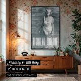 Marilyn Monroe Smiling in Swimsuit - Classic Ocean Glamour Photo canvas wall art