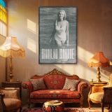 Marilyn Monroe Smiling in Swimsuit - Classic Ocean Glamour Photo canvas wall art - Image 4