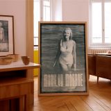 Marilyn Monroe Smiling in Swimsuit - Classic Ocean Glamour Photo canvas wall art - Image 8