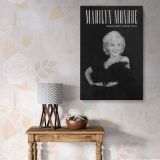 Marilyn Monroe Timeless Beauty - Black and White Glamour Canvas Print