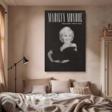 Marilyn Monroe Timeless Beauty - Black and White Glamour Canvas Print - Image 2