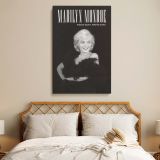 Marilyn Monroe Timeless Beauty - Black and White Glamour Canvas Print - Image 3
