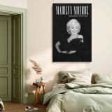Marilyn Monroe Timeless Beauty - Black and White Glamour Canvas Print - Image 6