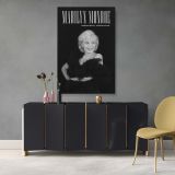 Marilyn Monroe Timeless Beauty - Black and White Glamour Canvas Print - Image 7