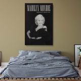 Marilyn Monroe Timeless Beauty - Black and White Glamour Canvas Print - Image 8