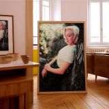 Marilyn Monroe Under Tree - Vintage Outdoor Portrait in White canvas wall art - Image 8