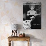 Marilyn Monroe Vanity Reflection - Classic Dressing Room Black and White Canvas
