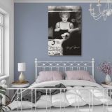 Marilyn Monroe Vanity Reflection - Classic Dressing Room Black and White Canvas - Image 4